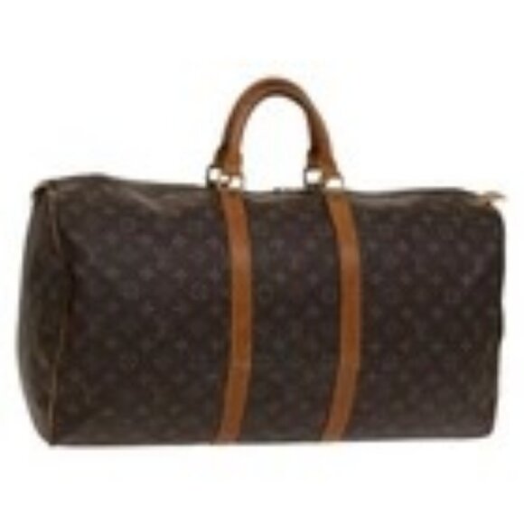 LOUIS VUITTON Monogram Keepall 55 Boston Bag M41424 LV Auth 138603 - Picture 1 of 16